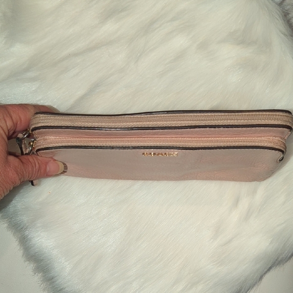 Coach Pink Leather Wristlet - Picture 6 of 14